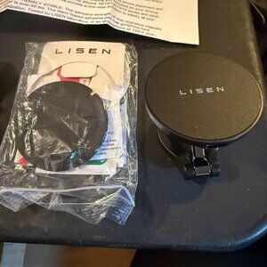 LISEN MagSafe Car Mount Charger, Magnetic Phone Holder for iPhone